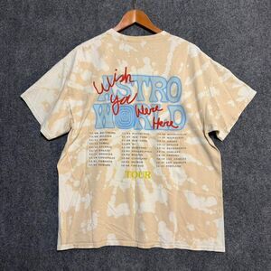 Astroworld Travis Scott Astroworld Tour cream tie-dye T-shirt Size L